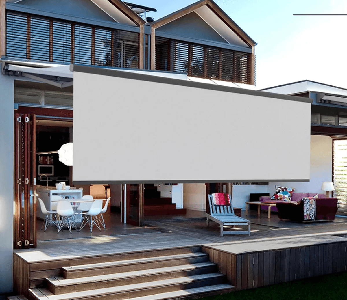 Markise - Bredde fra 415 til 470 cm x utfall 210 cm