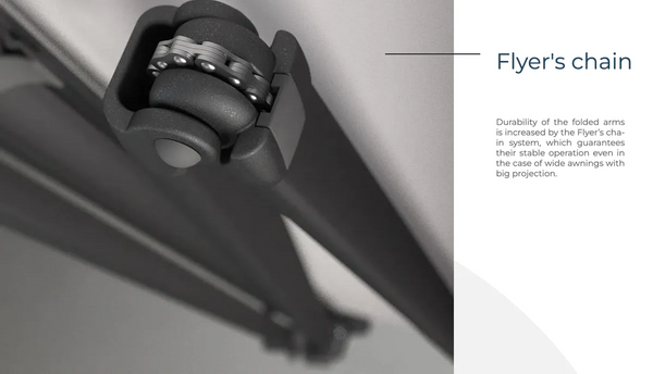 Hovedbilde Semi-Kassettmarkise, Bredde 595-650 cm x 210 cm utfall