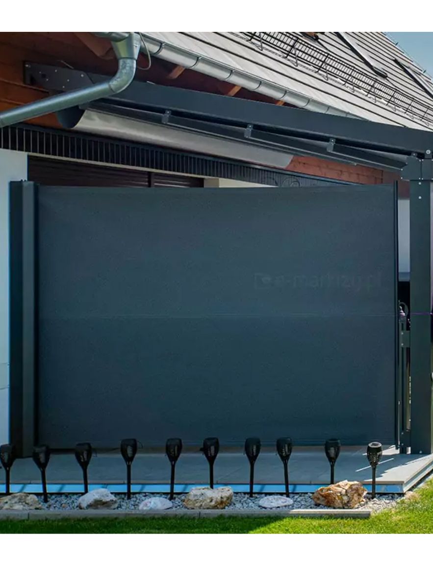 Levegg - Sidemarkise - Høyde 180 cm - Velg mellom 150 dukfarger